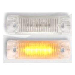 Optronics Sealed Clear lens Amber LED Surface Mount Marker/Clearance Light - MCL66CABK