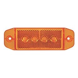 Optronics Sealed Amber LED Surface Mount Marker/Clearance Light with Reflex - MCL76AB
