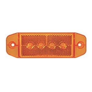 Optronics Sealed Amber LED Surface Mount Marker/Clearance Light with Reflex - MCL76AB