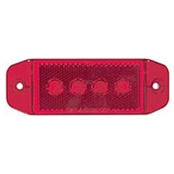 Optronics Sealed Red LED Surface Mount Marker/Clearance Light with Reflex - MCL76RB