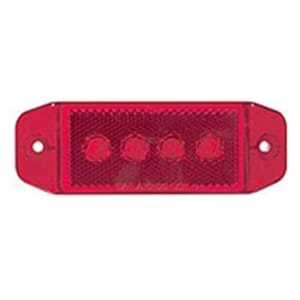 Optronics Sealed Red LED Surface Mount Marker/Clearance Light with Reflex - MCL76RB