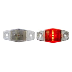 Optronics Clear Lens Mini Sealed Red LED Horizontal-Vertical Marker/Clearance Light - MCL99RC1B