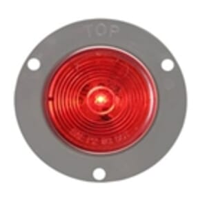 Optronics FLEET Count™ 2" Flange Mount Red LED Marker/Clearance Light - MCL56RFBK