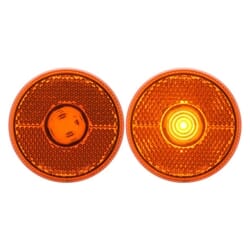 Optronics Amber LED 2.5" Round Marker/Clearance Light with Reflex - MCL0039ABB