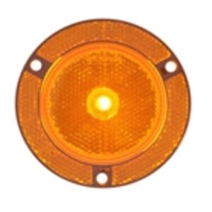 Optronics 2.5" Round Amber Marker/Clearance Light With Locking Clip - MCL002AXBK