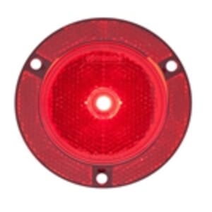 Optronics 2.5" Round Red Marker/Clearance Light With Locking Clip - MCL002RXBK
