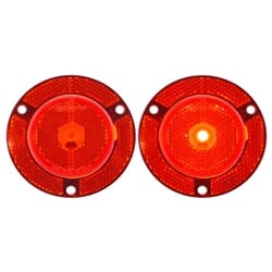 Optronics 2" Red Round Marker/Clearance Light With Locking Clip - MCL001RXB