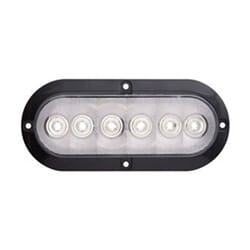 Optronics FLEET Count™ 6 Inch Oval 6-LED utility light for surface mount, hard wired - BUL73CB