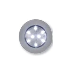 Optronics 8-LED recess mount accent light, chrome trim ring - LM835CB