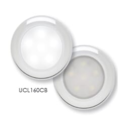 Optronics GLOLIGHT ™ 6-LED utility light, chrome trim ring - UCL160CB