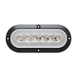 Optronics GloLight® 6 Inch Oval DOT back-up light with auxiliary taillight, hard wired with female PL-3 connector - UCL178RFP2B