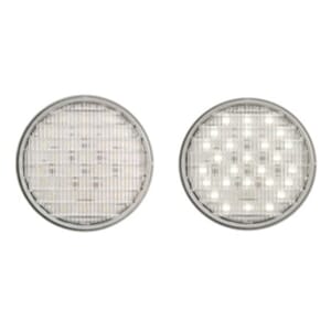 Optronics 4 Inch Round Clear back-up light, recess mount, standard 2-pin connection, 12V - BUL23CBK