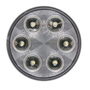 Optronics FLEET Count™ 4 Inch Round Clear back-up light, recess mount, standard 2-pin connection - BUL06CBK