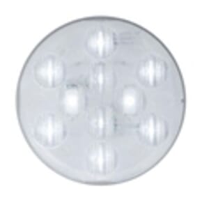 Optronics 4 Inch Round Clear back-up light, recess mount, standard 2-pin connection, 12V - BUL11CBK