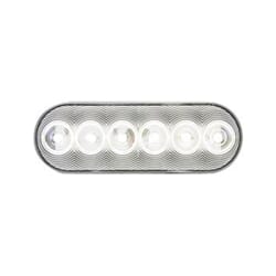 Optronics FLEET Count™ 6 Inch Oval Clear back-up light, recess mount, standard 2-pin connection, 12V - BUL12CBK