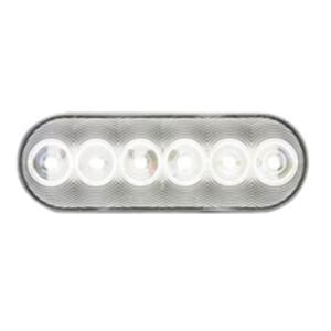 Optronics FLEET Count™ 6 Inch Oval Clear back-up light, recess mount, standard 2-pin connection, 12V - BUL12CBK