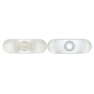 Optronics ONE ™ 6 Inch Oval Clear back-up light, recess mount. standard 2-pin connection; 12V - BUL002CBK