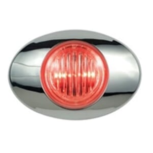 Optronics Clear Lens Millennium Series 3” Sealed LED Marker/Clearance Light Red - 00212278BK