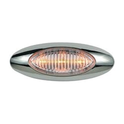 Optronics Clear Lens Millennium Series 4” Sealed LED Marker/Clearance Light Amber - 00212702BK