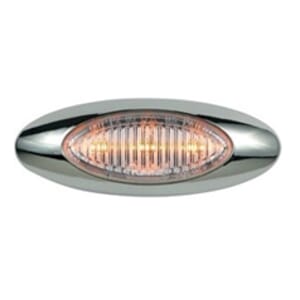 Optronics Clear Lens Millennium Series 4” Sealed LED Marker/Clearance Light Amber - 00212702BK