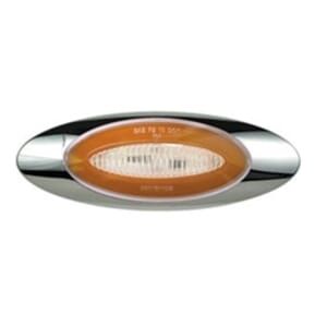 Optronics Clear lens Panelite ® Millennium Series ® 6.5” Sealed LED Marker/Clearance Light Amber - 11212336P