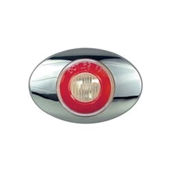 Optronics Clear Lens GloLight Millennium Series 3” Sealed LED Marker/Clearance Light Red - 11212238P