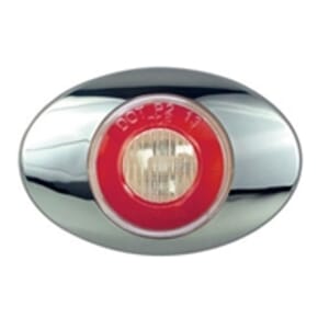 Optronics Clear Lens GloLight Millennium Series 3” Sealed LED Marker/Clearance Light Red - 11212238P