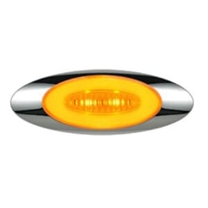 Optronics GloLight Millennium Series 4” Sealed LED Marker/Clearance Light Amber - 11212700BK