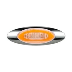 Optronics Clear Lens GloLight Millennium Series 4” Sealed LED Marker/Clearance Light Amber - 11212704P