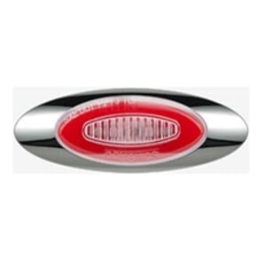 Optronics Clear Lens GloLight Millennium Series 4” Sealed LED Marker/Clearance Light Red - 11212703BK