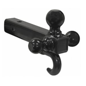 Buyers Products Tri-Ball Hitch Tubular Shank With Black Balls And Recovery Hook - 1802208