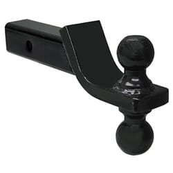 Buyers Products Towing Ball Mount With Dual Black Balls - 2 Inch And 2-5/16 Inch Balls - 1803215