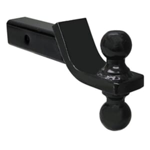 Buyers Products Towing Ball Mount With Dual Black Balls - 2 Inch And 2-5/16 Inch Balls - 1803215