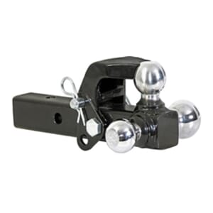 Buyers Products Tri-Ball Hitch Solid Shank With Pintle Hook And Chrome Balls - 1802279