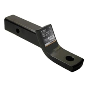 Buyers Products 2 Inch Ball Mount With 2 Inch Drop x 8 Inch Long Tube Black - 1803005