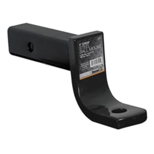 Buyers Products 2 Inch Ball Mount With 4 Inch Drop x 8 Inch Long Tube Black - 1803010