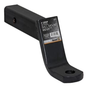 Buyers Products 2 Inch Ball Mount With 4 Inch Drop x 10 Inch Long Tube Black - 1803013