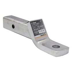 Buyers Products 2 Inch Ball Mount With 2 Inch Drop x 8 Inch Long Tube Chrome - 1803006