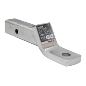 Buyers Products 2 Inch Ball Mount With 2 Inch Drop x 8 Inch Long Tube Chrome - 1803006