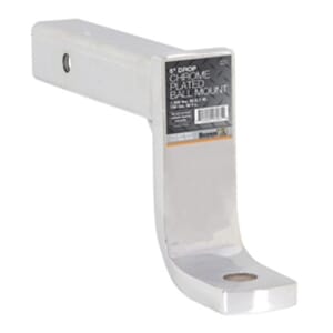 Buyers Products 2 Inch Ball Mount With 6 Inch Drop x 10 Inch Long Tube Chrome - 1803016