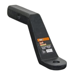 Buyers Products 2 Inch Heavy-Duty Ball Mount 6 Inch Drop x 9-3/8 Long Tube Black For 1 Inch Hole - 1803058