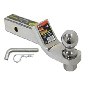 Buyers Products 2 Inch Chrome Ball Mount Kit With 2 Inch Shank And 2 Inch Drop-Cotter Pin Hitch - 1803306