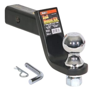 Buyers Products 2-5/16 Inch Black Ball Mount Kit With 2 Inch Shank 4 Inch Drop-Cotter Pin Hitch - 1803314