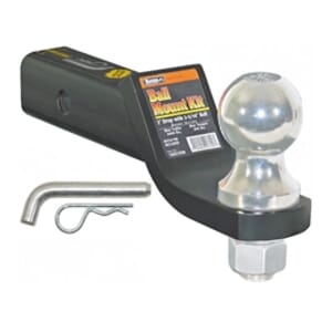 Buyers Products 2-5/16 Inch Black Ball Mount Kit With 2 Inch Shank 2 Inch Drop-Cotter Pin Hitch - 1803308