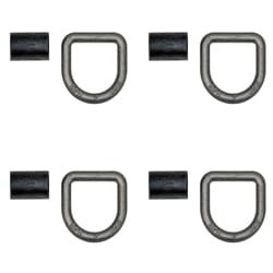 Buyers Products 4-Pack Domestically Forged 1/2 Inch Forged D-Ring With Weld-On Mounting Bracket - B38WX4