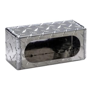 Buyers Products Single Oval Light Box Diamond Tread Aluminum - LB383ALDT
