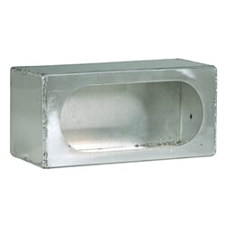 Buyers Products Single Oval Light Box Smooth Aluminum - LB383ALSM