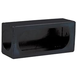 Buyers Products Single Oval Light Box Black Powder Coated Steel With Side Light - LB383SL