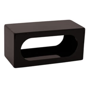 Buyers Products Single Oval Both Front And Back Light Box Black Powder Coated Steel - LB384