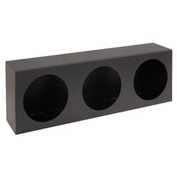 Buyers Products Triple Round Light Box Black Powder Coated Steel - LB6183